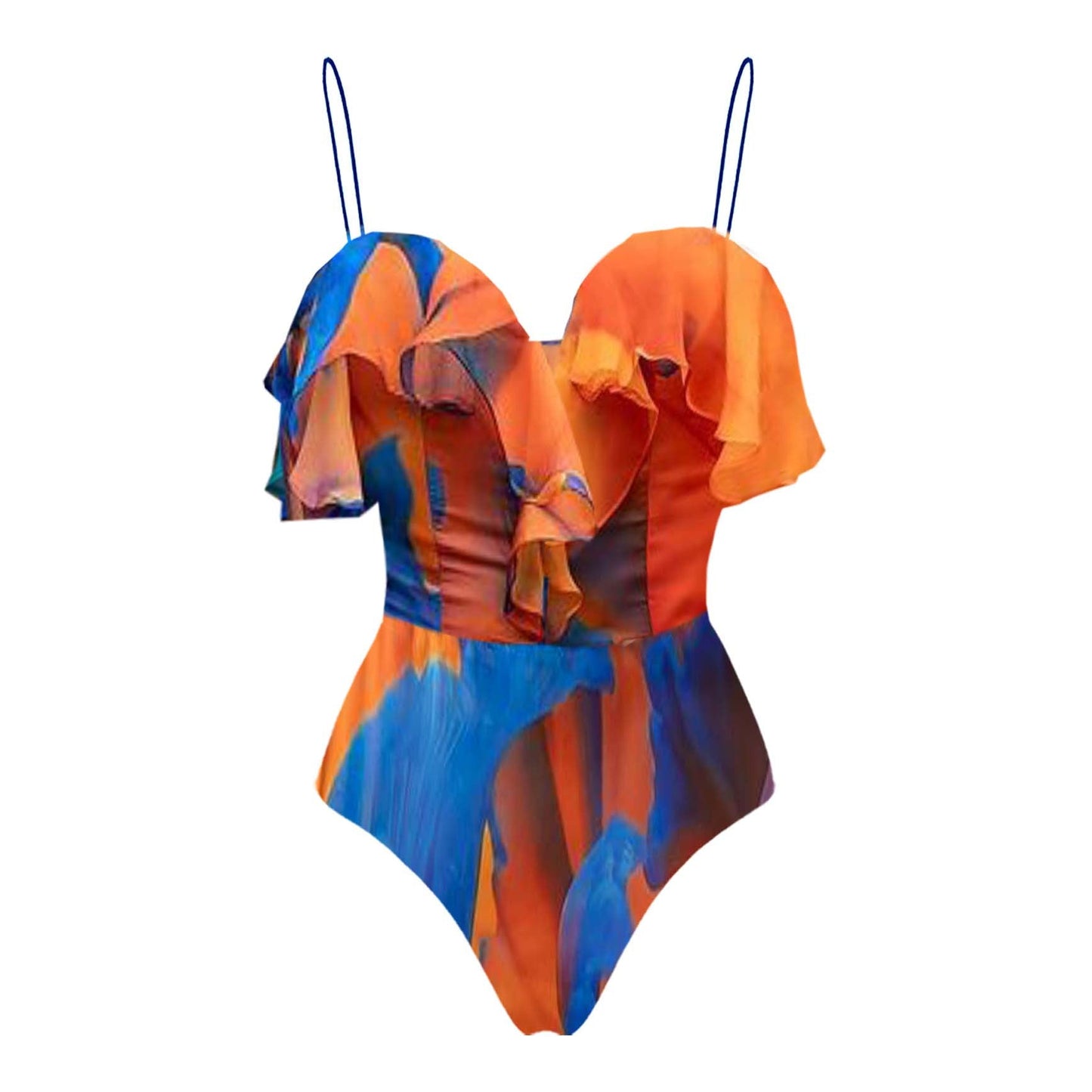 Ruffle One-Piece Swimsuit