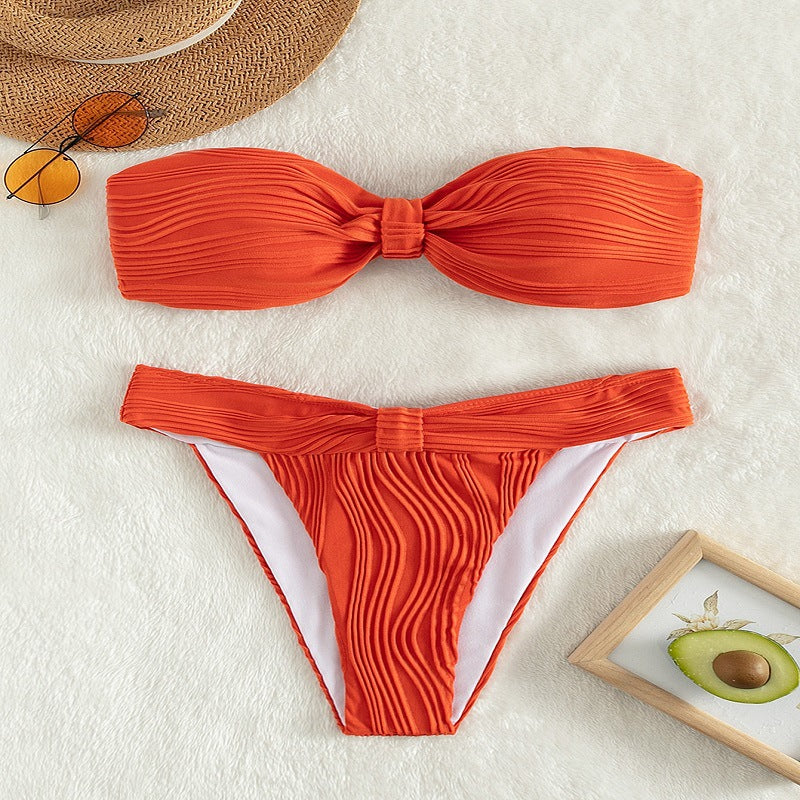 Classic Slit One-Piece Swimsuit