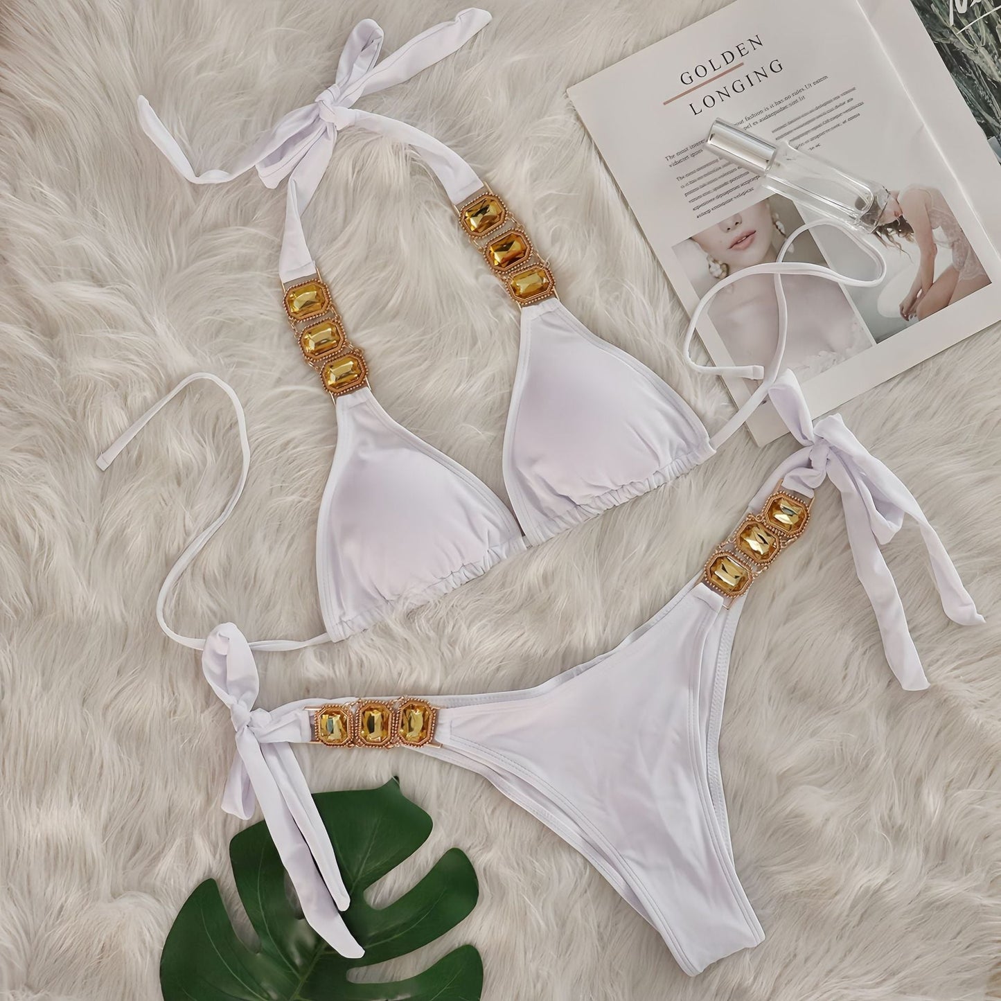 Crystal Diamond One-Piece Swimsuit