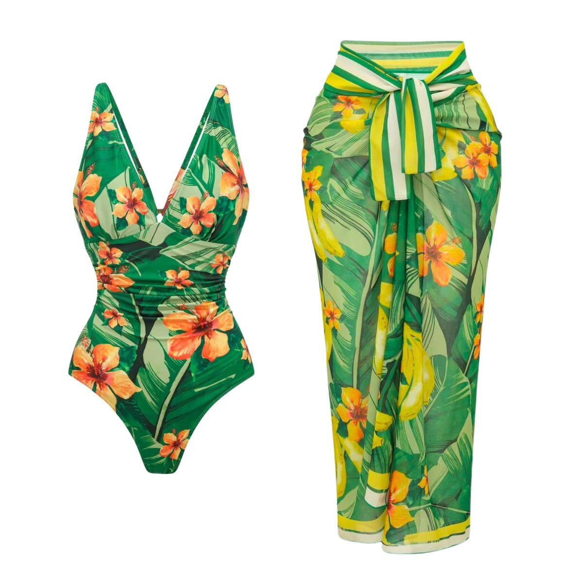 Tropical One-Piece Swimsuit