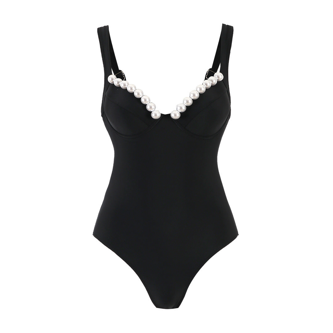 Black One-Piece Swimsuit