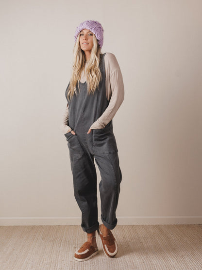 Riverbend Crossing Jumpsuit  - Ash Black