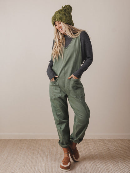 Riverbend Crossing Jumpsuit  - Olive