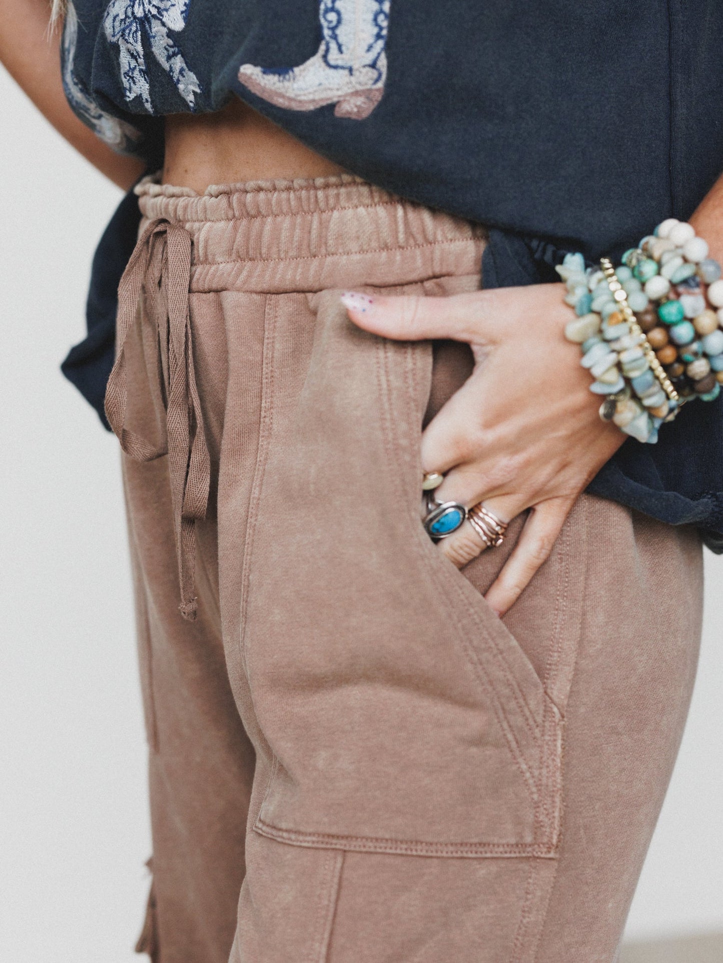 It's a Match Wide Leg Pants - Mocha Mousse