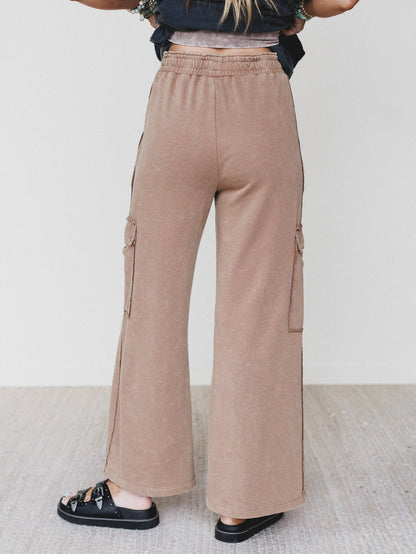It's a Match Wide Leg Pants - Mocha Mousse