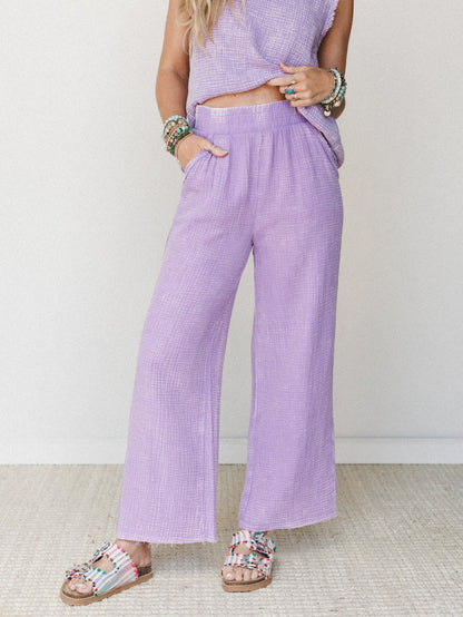 On A Trip Pants - Lavender