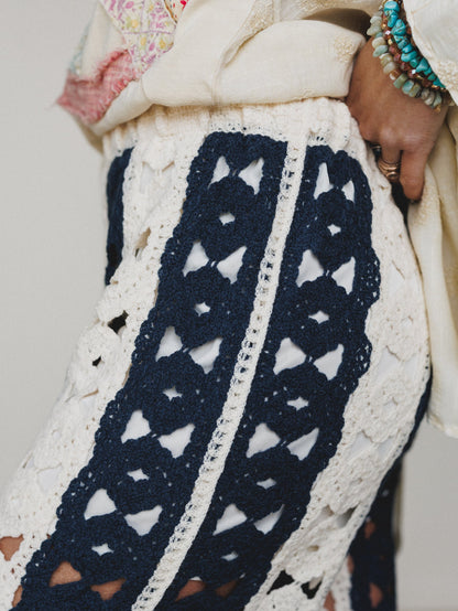 Seaside Pants - Natural Navy