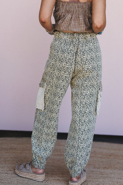City Sky Distressed Pants - Leopard