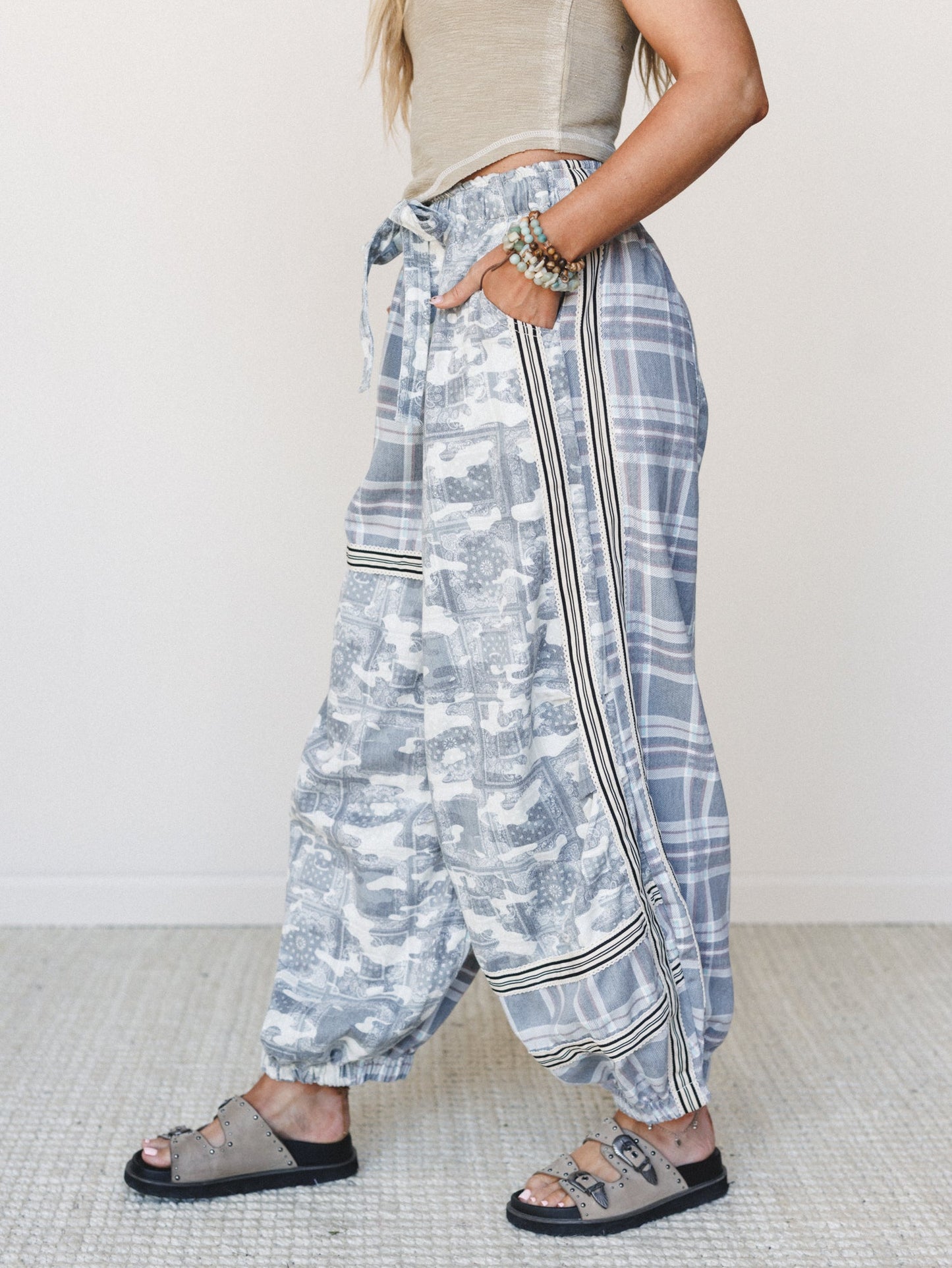 Called in the Wild Pants - Black Camo