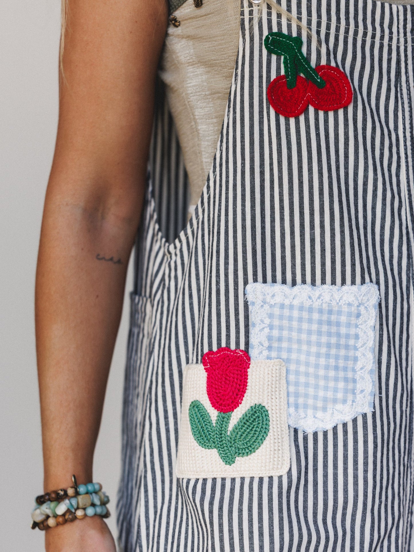 A Bit of Whimsy Jumpsuit - Black Stripe