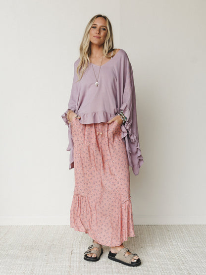 The Nest Emberlyn Maxi Skirt - Clay