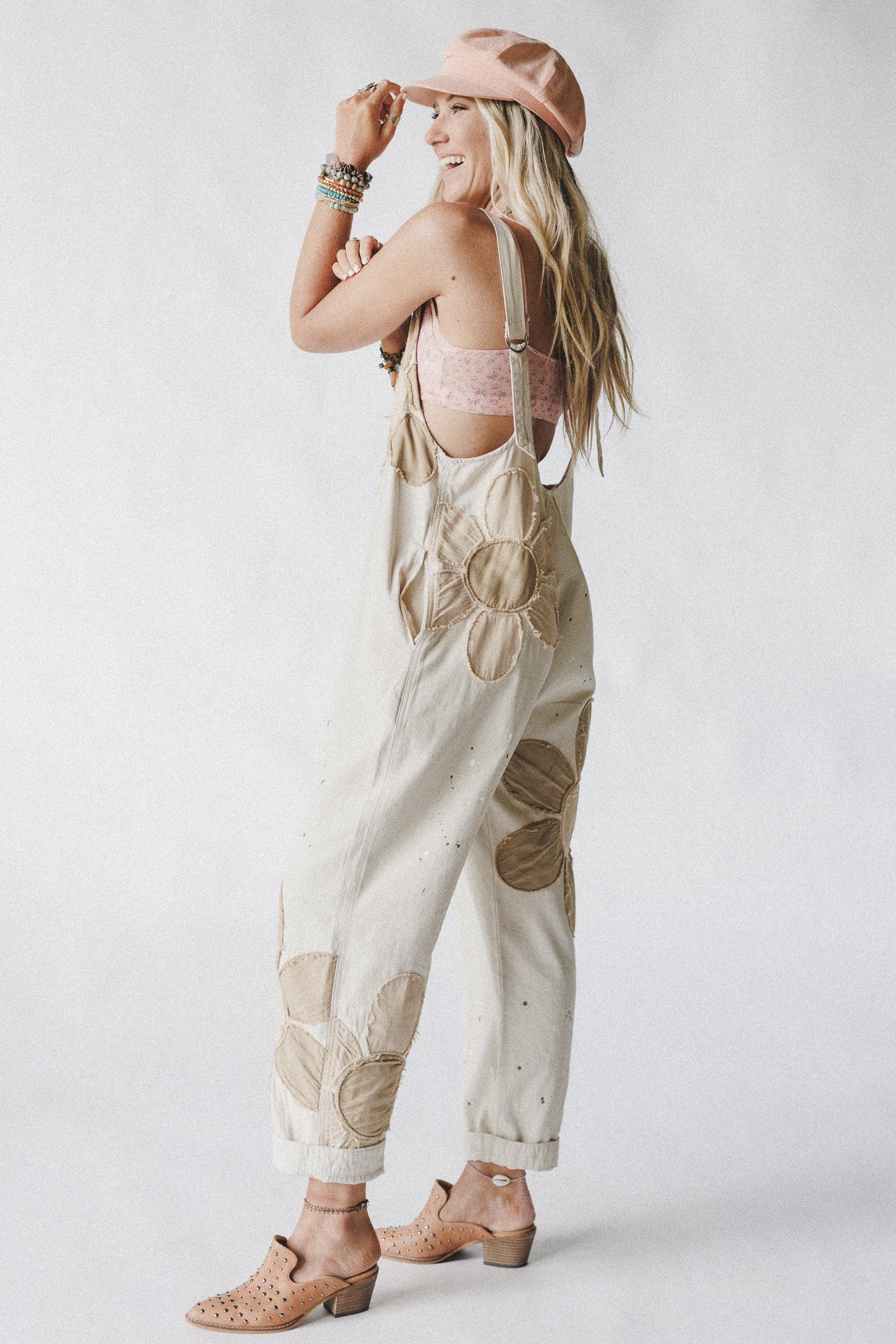 Wild Wish Patchwork Jumpsuit - Natural