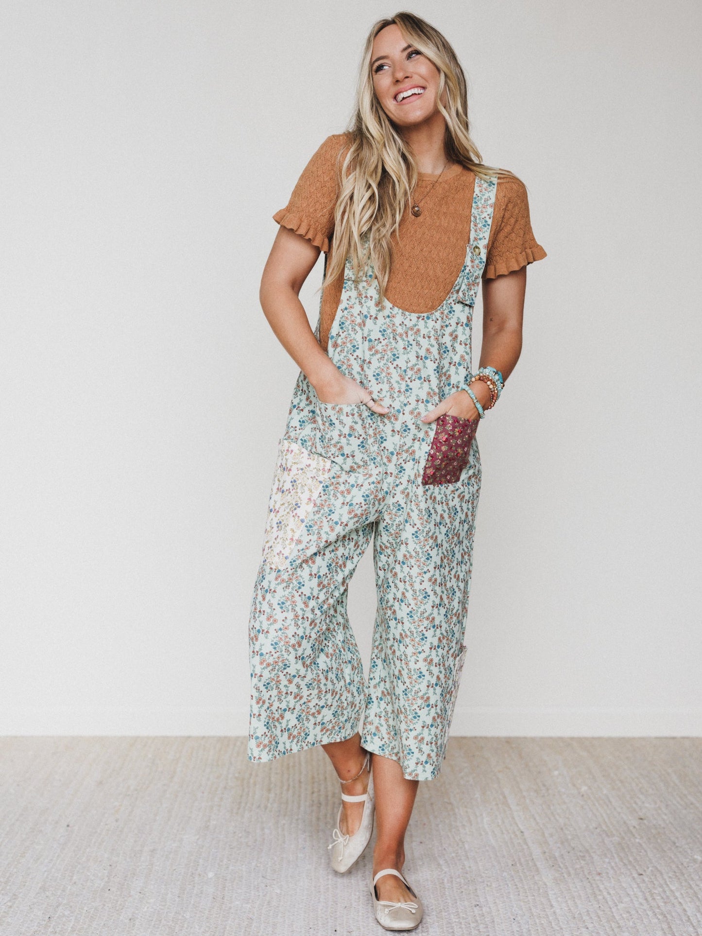 The Nest Bloomside Overalls - Sage