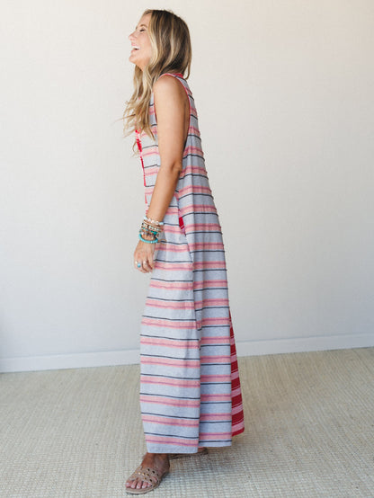 The Nest Cruise Lines Jumpsuit - Red Grey