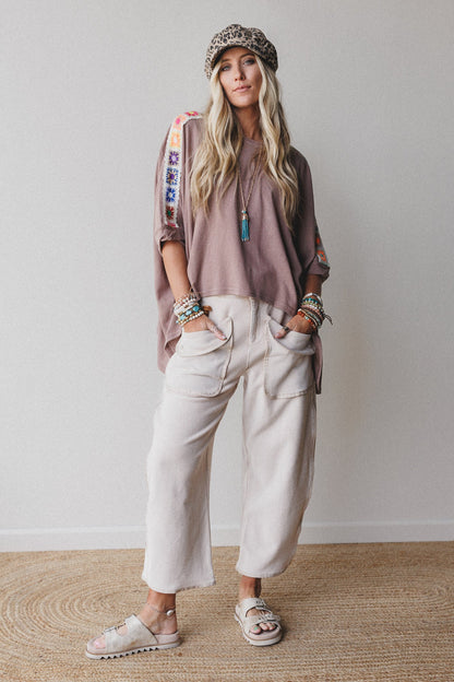 Nothing Less Barrel Pants - Sand