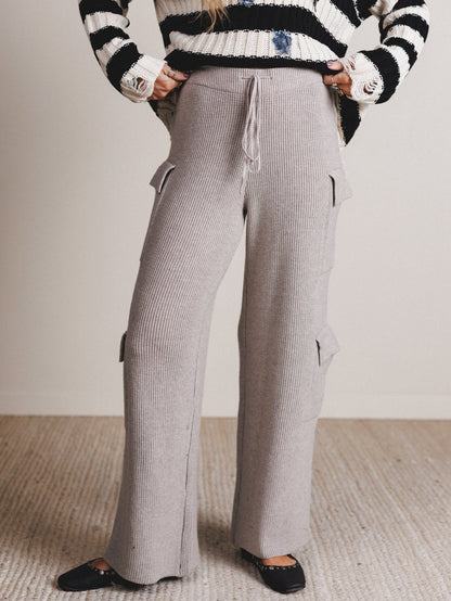 Dream Cloud Soft Lounge Cargo Pants - Heather Gray