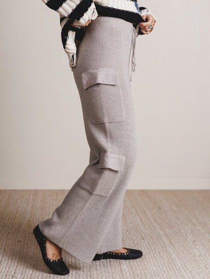 Dream Cloud Soft Lounge Cargo Pants - Heather Gray