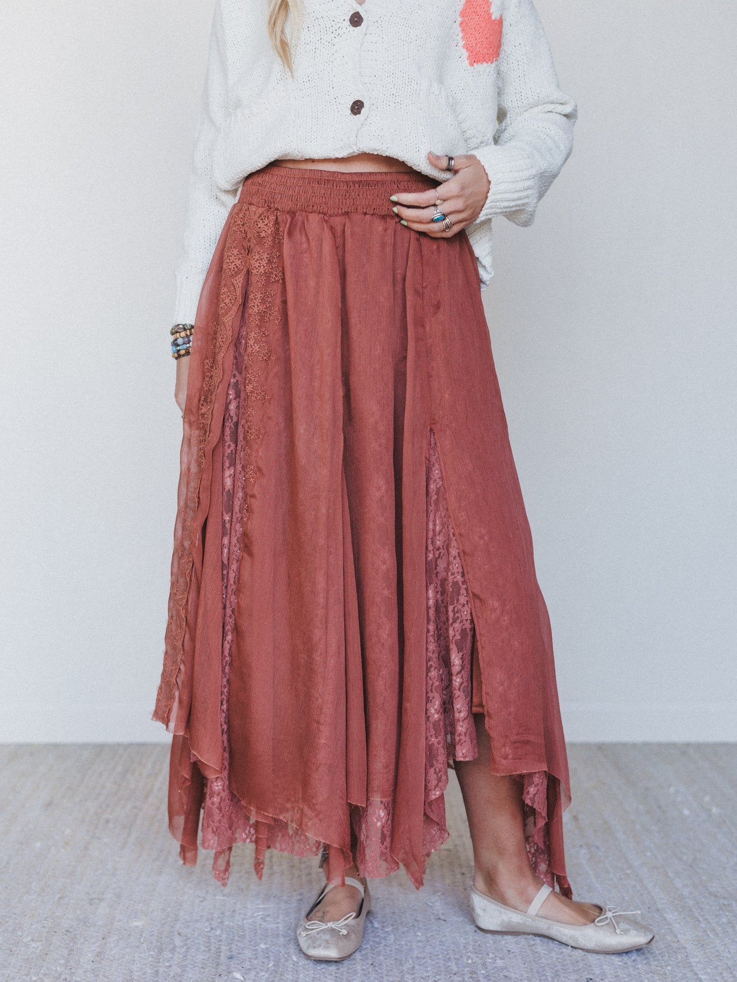 Pixi Disco Maxi Skirt - Chocolate