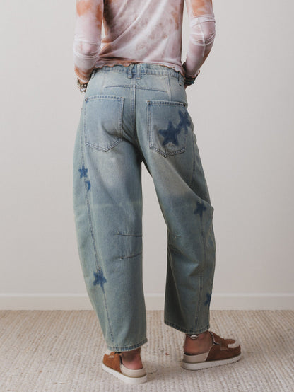 Star Walk Barrel Jeans - Denim