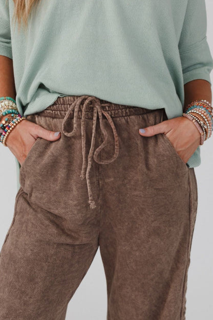 So Comfy Wide Leg Pant Full Length - Mocha