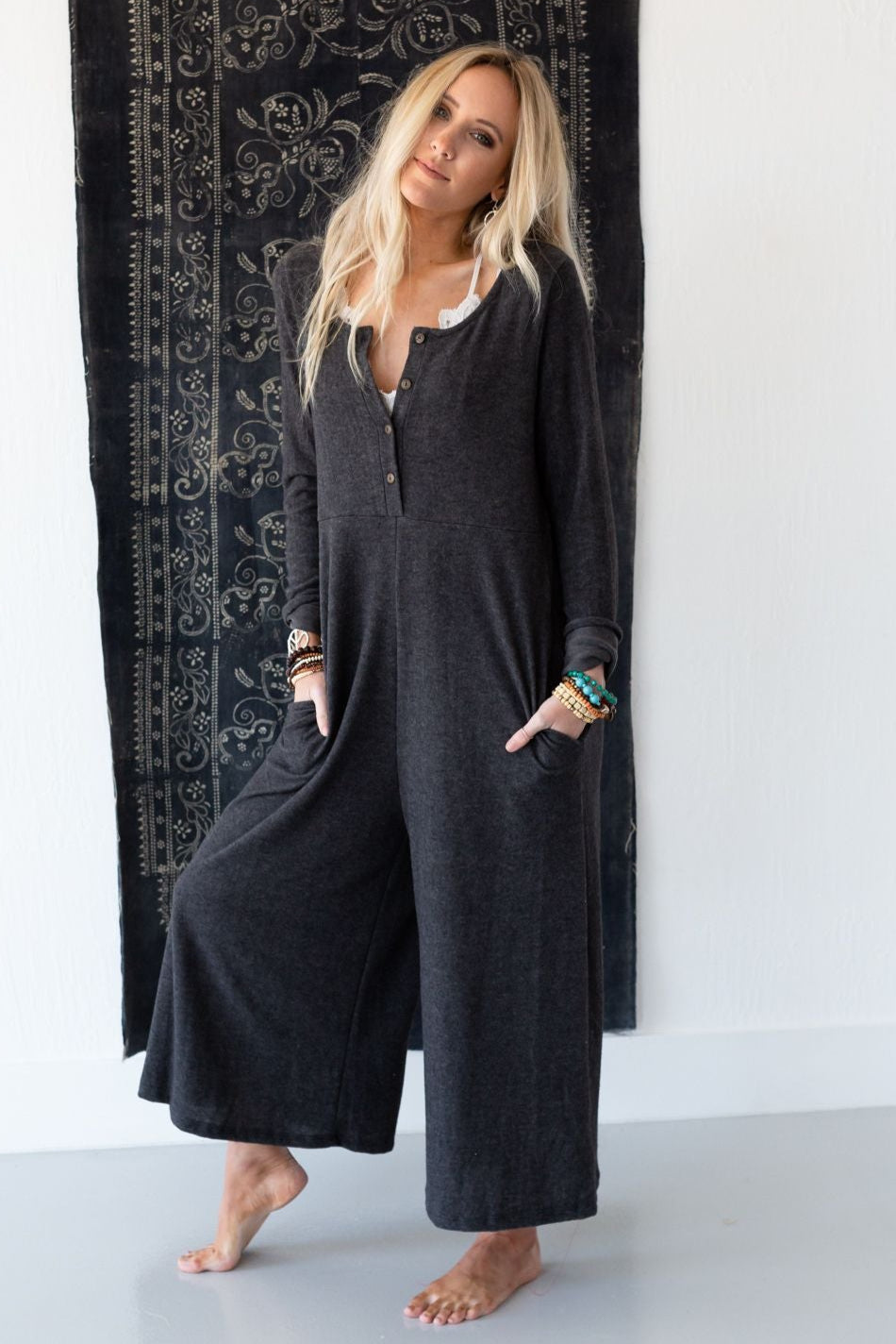 Simply Comfort Jumpsuit - Dark Gray